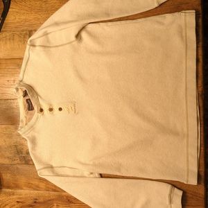 Men's Slubbed Fabric Button-up Sweater